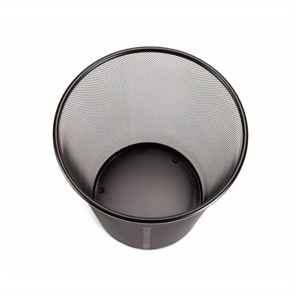 2-Pack Heavy-Duty Steel Mesh Trash Can with Open-Top Design - 6 Gallon (23L) Large Capacity Bin, for Home, Office, Garage, Workshop - Easy-Clean, Space-Saving, No Electricity Needed - Ideal for Kitchen, Bathroom, Construction Sites - Durable Metal Construction, Trash Can for Bathroom, Home Waste Bin, Sleek Waste Bin, Sturdy Build, Waste Container, Home Organizers