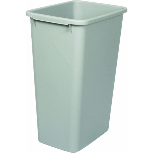 Pack of 8ea Heavy-Duty Commercialu002FResidential Trash Cans - Extra Large 50QT Contractor Trash Bins with Open-Top Design, Space-Saving Stackable, for Office, Construction, Warehouse, Home - Durable Bamboo Material (21.56x15.55x11.13Inch) - Ideal for H